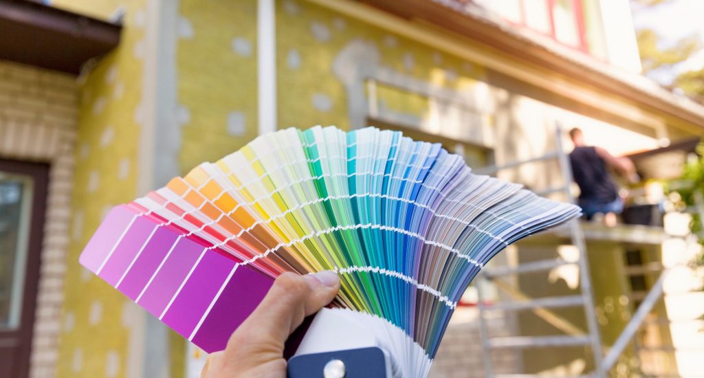 paint colour samples for exterior house painting