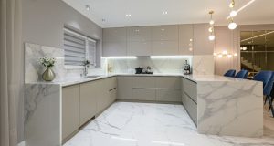 Modern kitchen with minimalistic design